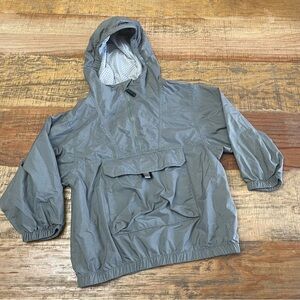 Lands End Rain Jacket Kids 5/6 nylon green